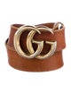Gucci Double G Logo Leather Belt