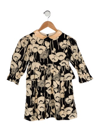 Gucci Kid's Poppy Print Dress