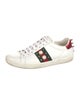 Gucci Web Accent Leather Sneakers