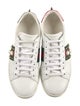 Gucci Web Accent Leather Sneakers