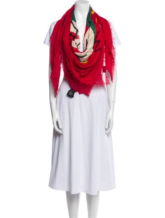 Gucci 'Tomorrow is Yesterday' Web Accent Shawl