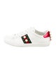 Gucci Faux Pearl Accents Leather Sneakers