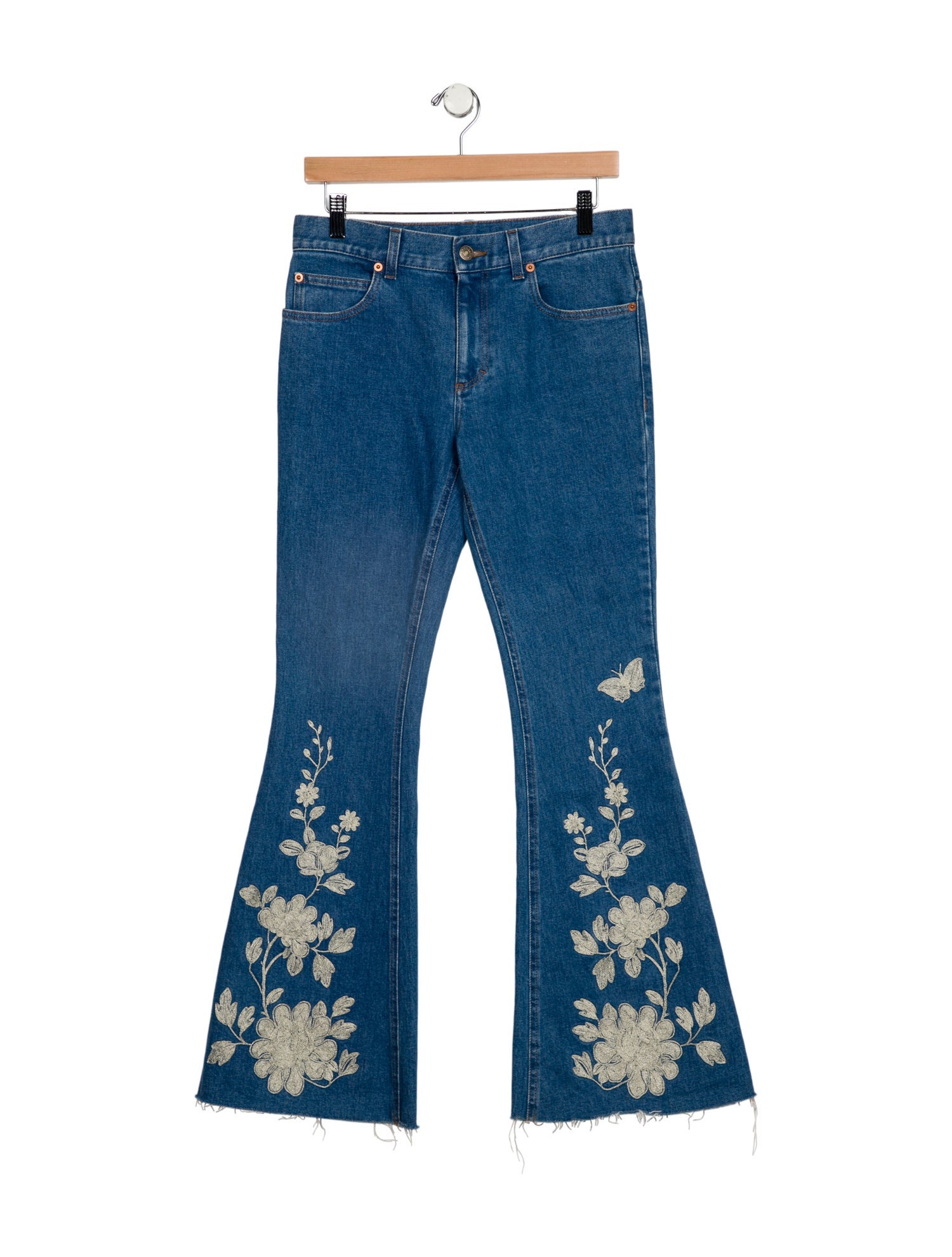 Gucci Mid-Rise Wide Leg Jeans