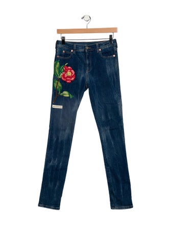 Gucci Mid-Rise Skinny Leg Jeans
