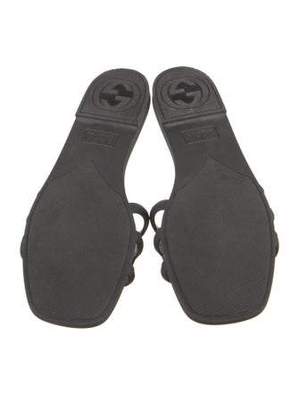 Gucci Interlocking G Logo Rubber Slides