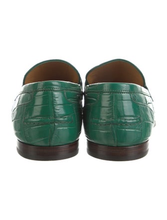 Gucci Embossed Leather Loafers