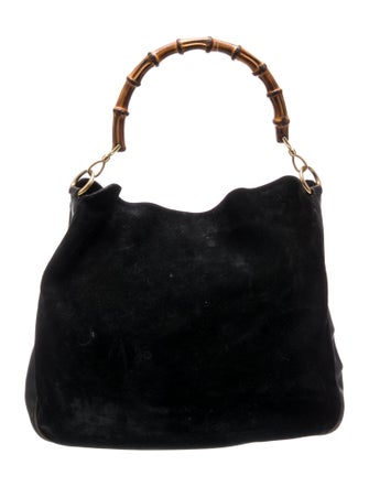 Gucci Suede Top Handle Bag