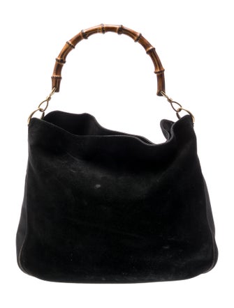 Gucci Suede Top Handle Bag
