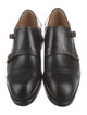 Gucci Interlocking G Logo Leather Monk Straps
