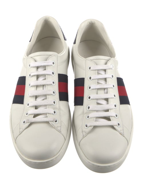 Gucci Web Accent Leather Sneakers
