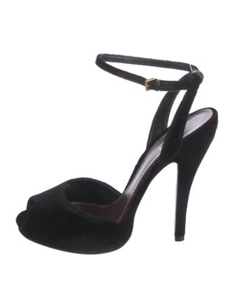 Gucci Velvet Sandals