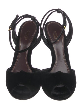 Gucci Velvet Sandals