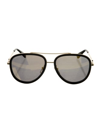 Gucci Interlocking G Logo Aviator Sunglasses