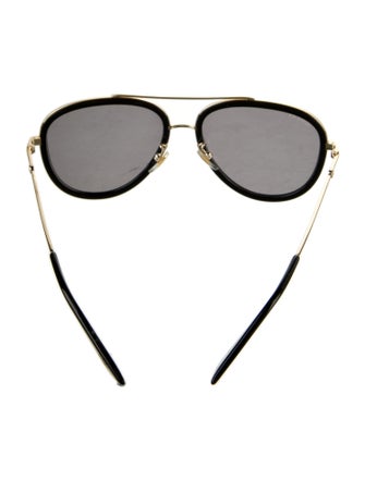 Gucci Interlocking G Logo Aviator Sunglasses