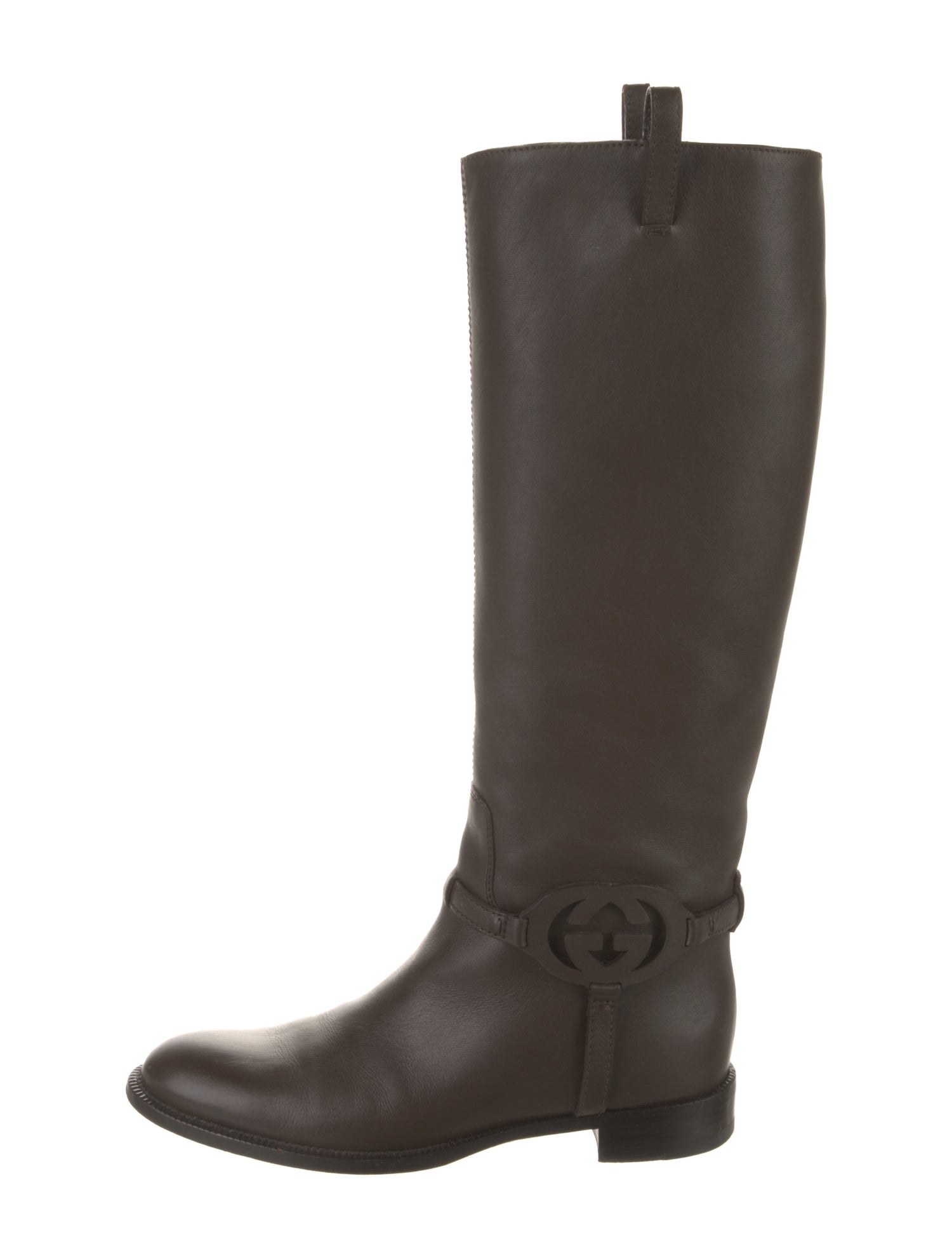 Gucci Leather Riding Boots