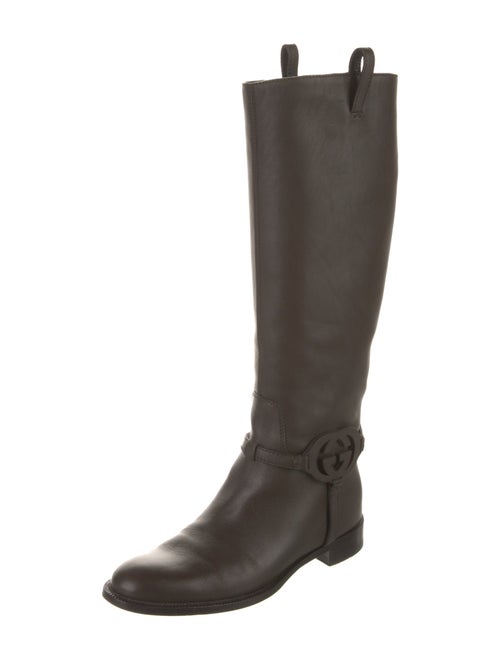Gucci Leather Riding Boots