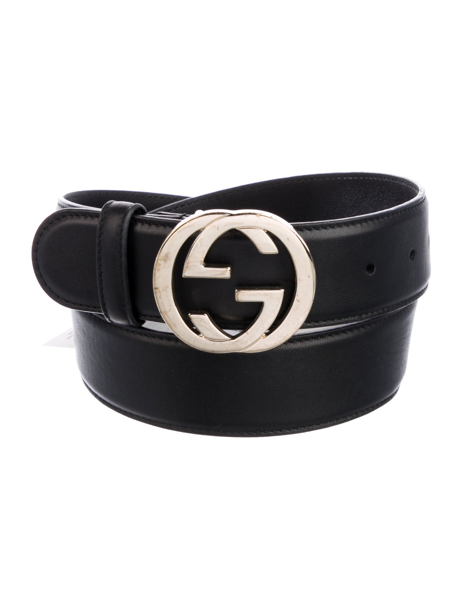 Gucci Interlocking G Logo Leather Belt