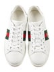 Gucci Web Accent Leather Sneakers