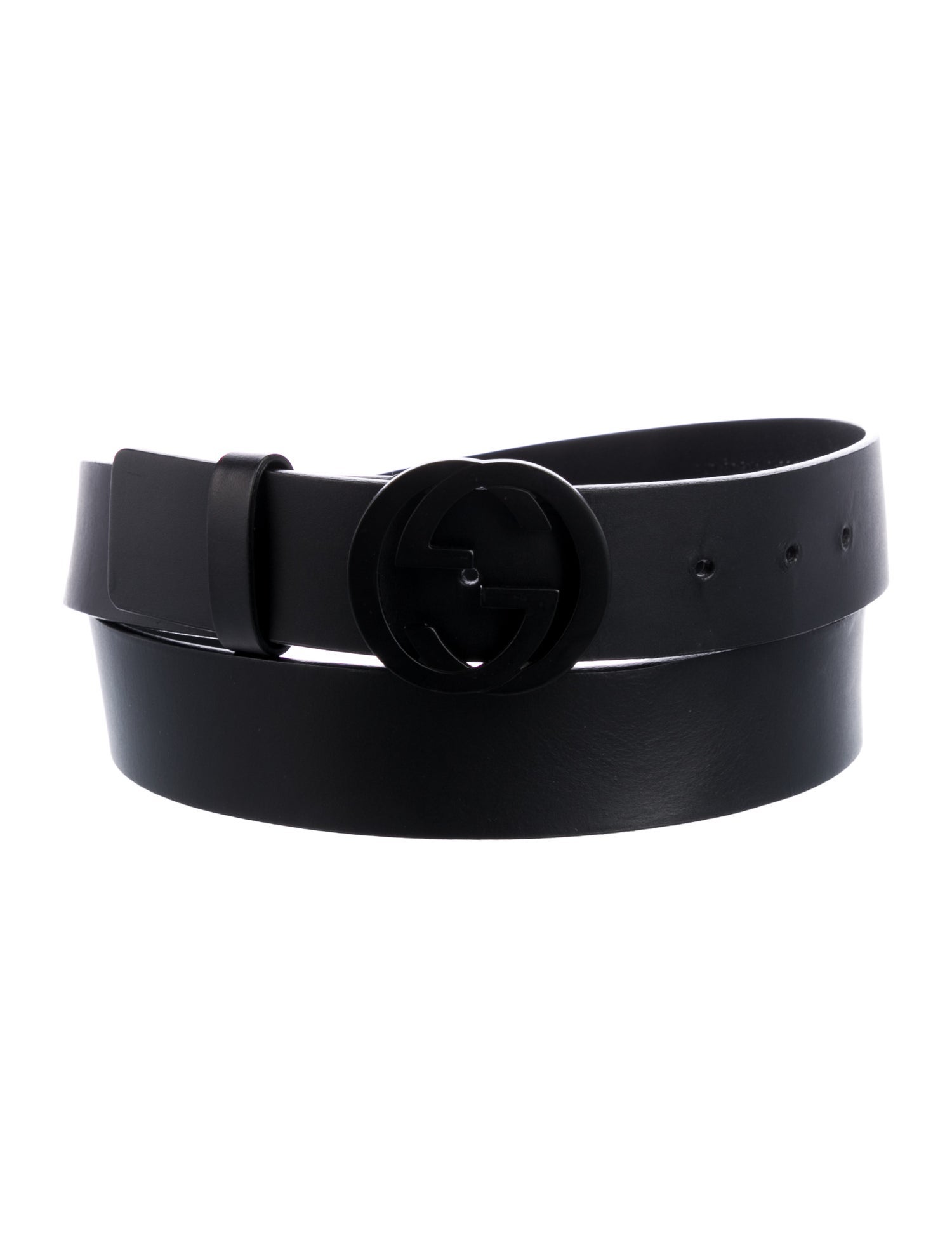 Gucci Interlocking G Logo Leather Belt