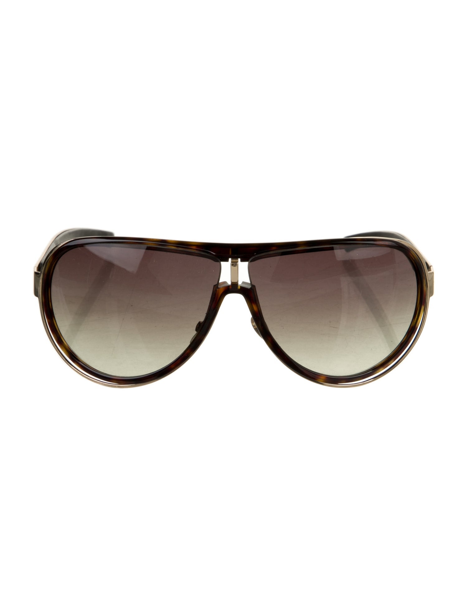 Gucci Interlocking G Logo Shield Sunglasses