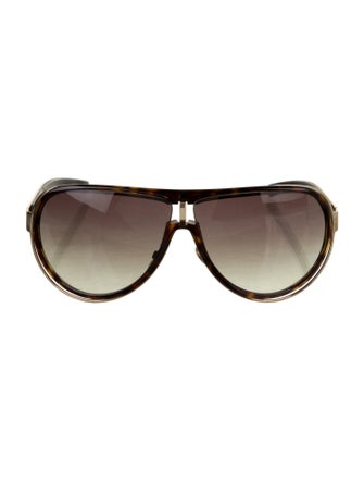 Gucci Interlocking G Logo Shield Sunglasses