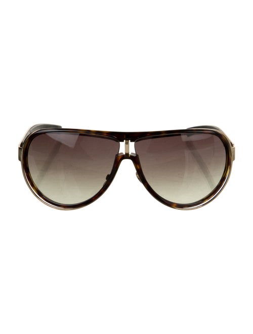 Gucci Interlocking G Logo Shield Sunglasses