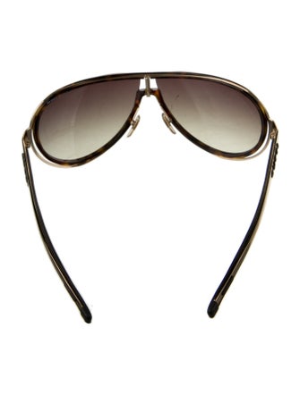 Gucci Interlocking G Logo Shield Sunglasses