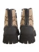 Gucci GG Canvas Canvas Lace-Up Boots