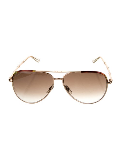 Gucci Interlocking G Logo Aviator Sunglasses