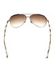 Gucci Interlocking G Logo Aviator Sunglasses