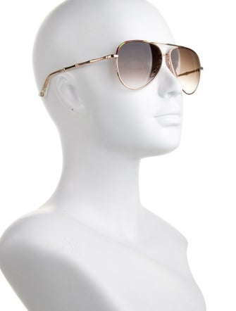Gucci Interlocking G Logo Aviator Sunglasses