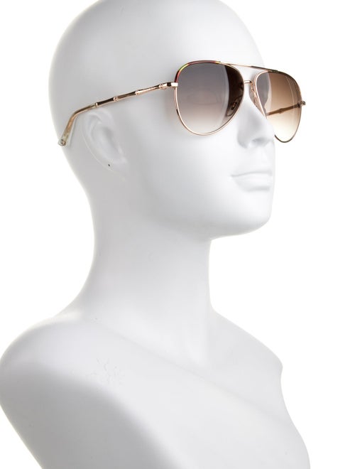 Gucci Interlocking G Logo Aviator Sunglasses
