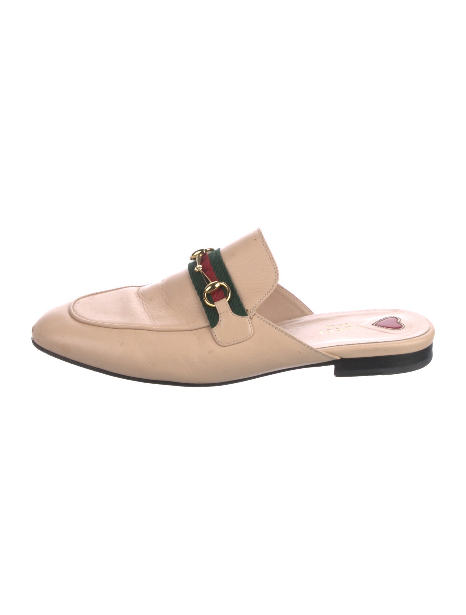 Gucci Horsebit Accent Leather Mules