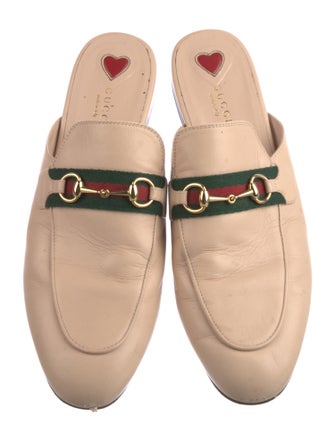 Gucci Horsebit Accent Leather Mules