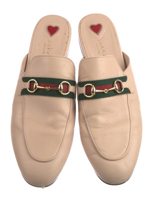 Gucci Horsebit Accent Leather Mules