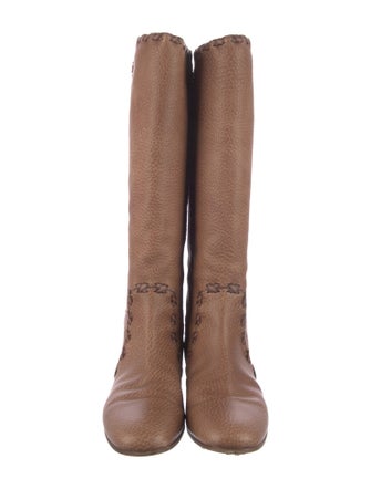Gucci Leather Riding Boots