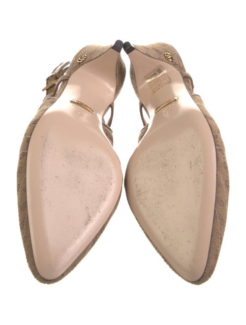 Gucci GG Canvas Canvas Slingback Pumps