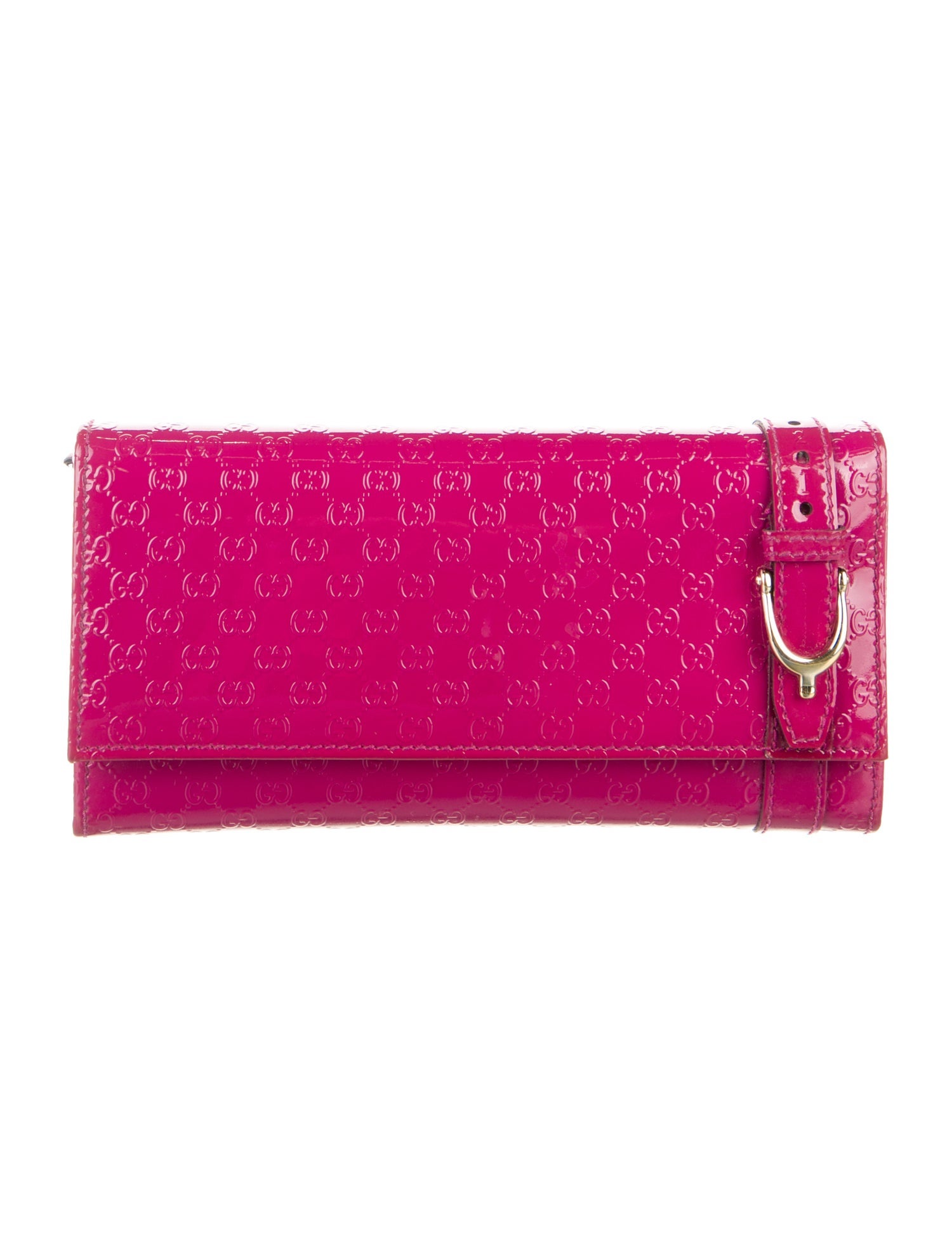 Gucci Microguccissima Pattern Patent Leather Wallet