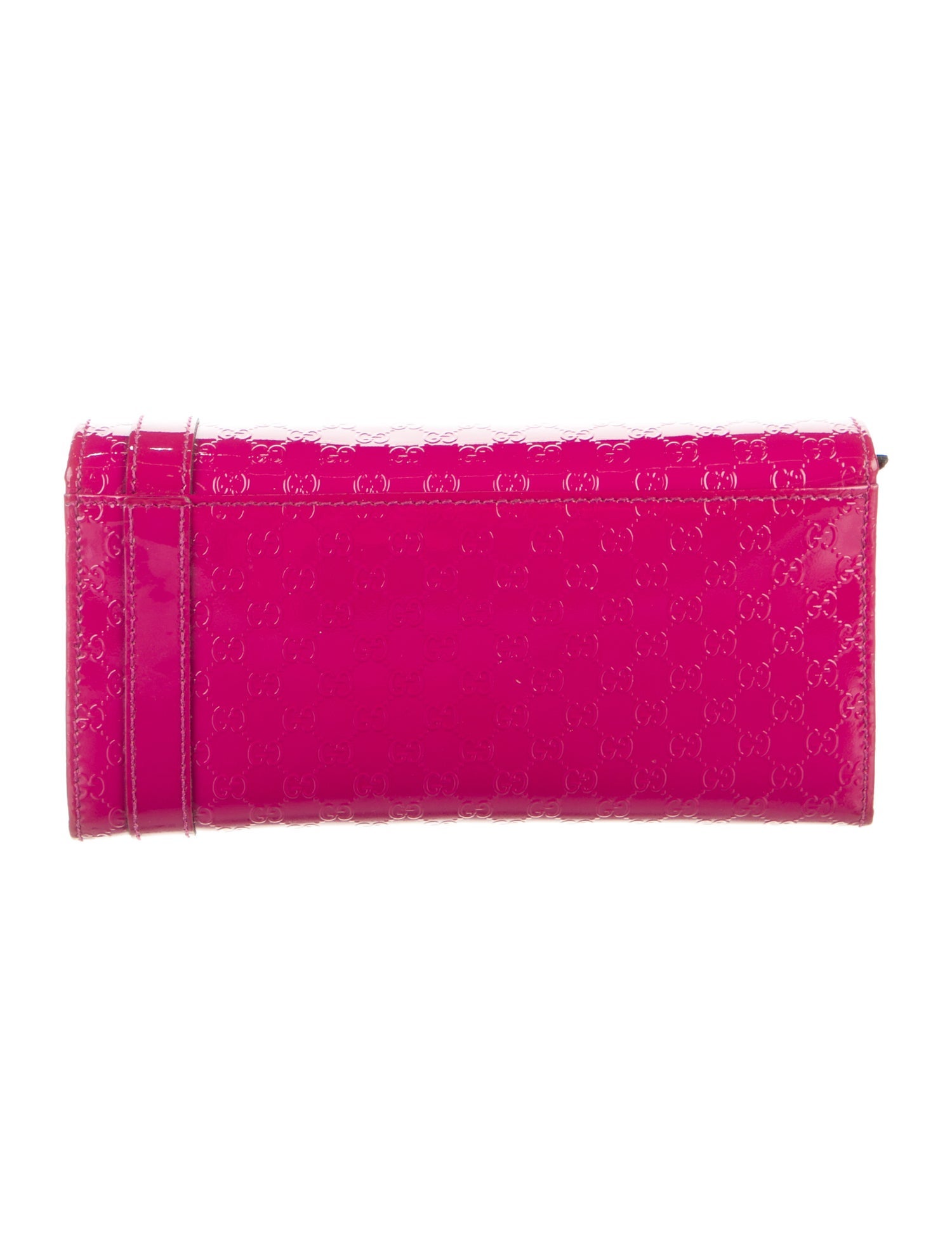 Gucci Microguccissima Pattern Patent Leather Wallet