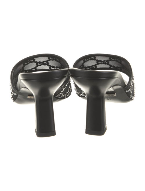Gucci GG Crystal Mesh Slides