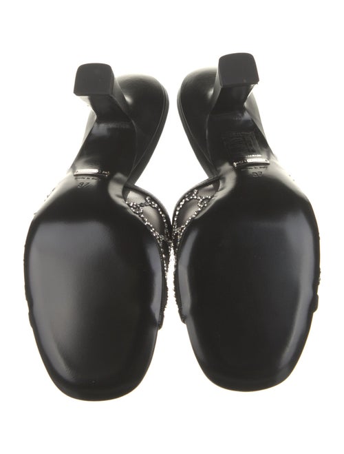 Gucci GG Crystal Mesh Slides