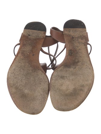 Gucci Hasler Horsebit Accent Leather Sandals