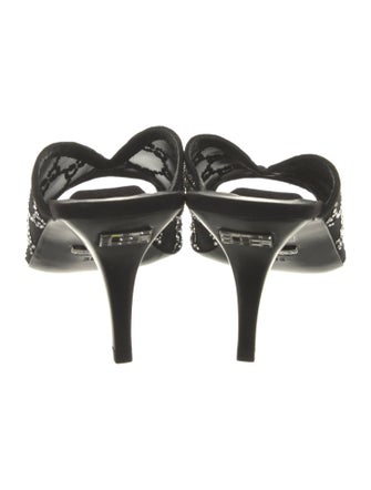 Gucci GG Crystal Mesh Slides