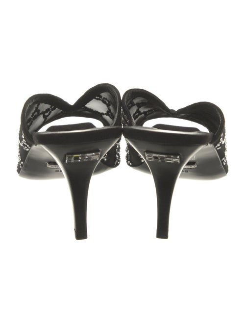 Gucci GG Crystal Mesh Slides