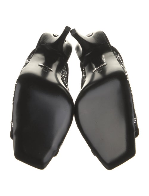 Gucci GG Crystal Mesh Slides