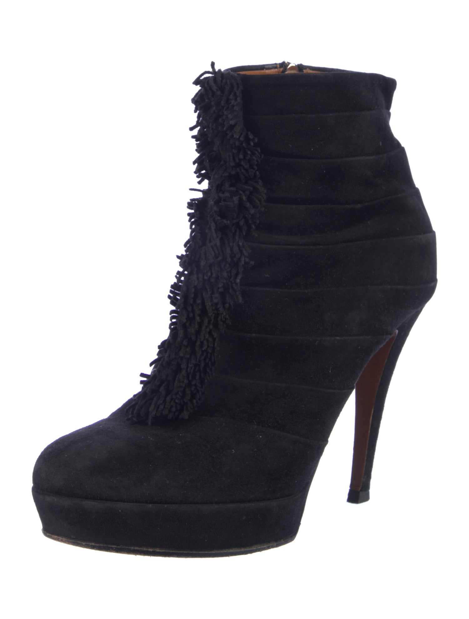 Gucci Vintage Suede Lace-Up Boots