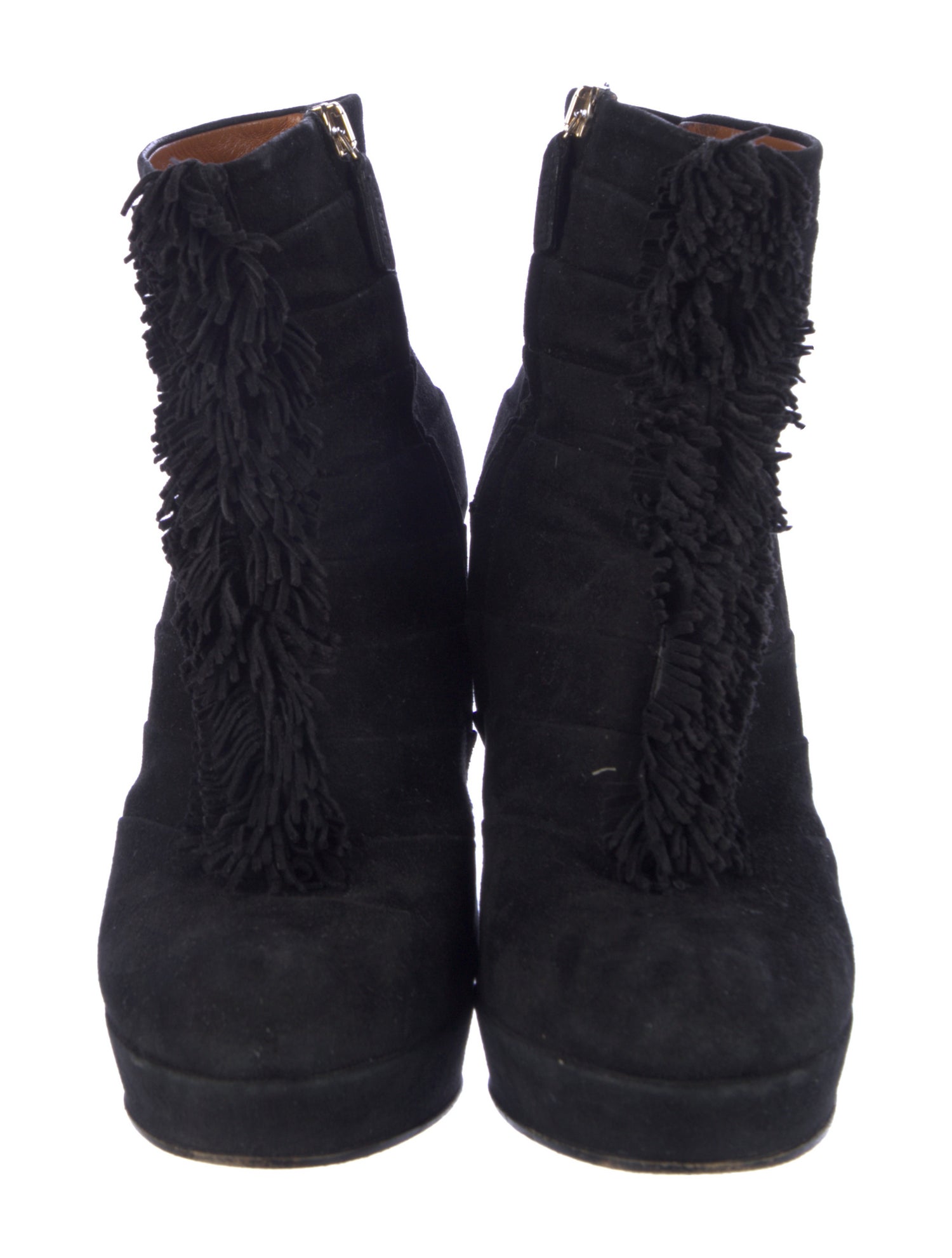 Gucci Vintage Suede Lace-Up Boots