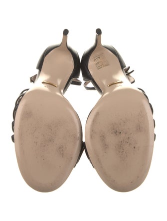 Gucci Leather Floral Print Sandals