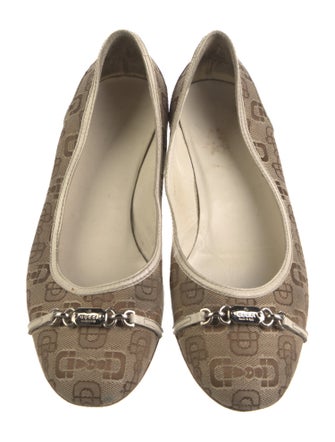 Gucci GG Canvas Canvas Ballet Flats