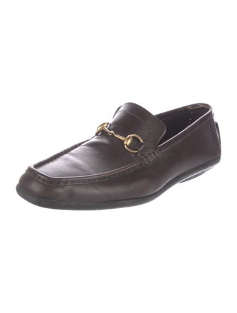 Gucci Horsebit Accent Leather Loafers